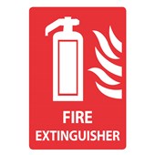 QSI SAFETY SIGN W240 X L340MM FIRE EXTINGUISHER