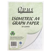 OPUS GRAPH PAPER PAD ISOMETRIC A4 50 LEAF