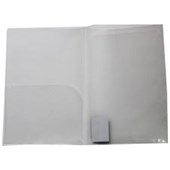 OSC PRESENTATION FOLDER DOUBLE POCKET FOOLSCAP CLEAR