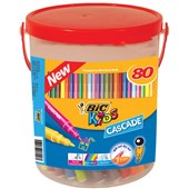 BIC KIDS CASCADE FELT TIP PEN MEDIUM ASSORTED PACK 80