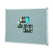 QUARTET PENRITE FABRIC BULLETIN BOARD 1800 X 1200MM SILVER