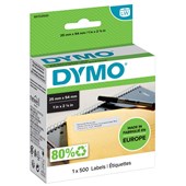 DYMO 11352 LW RETURN ADDRESS LABELS 25 X 54MM WHITE ROLL 500