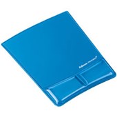 FELLOWES MOUSE PAD WITH GEL WRIST REST BLUE