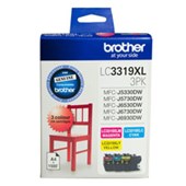 BROTHER LC3319XL3PK INK CARTRIDGE HIGH YIELD CMY COLOUR PACK 3