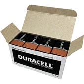 DURACELL COPPERTOP BATTERY ALKALINE MN1604 SIZE 9 VOLT PACK 12