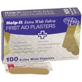 HELPIT PLASTERS FABRIC EXTRA WIDE W25 X L76MM FLESH BOX 100