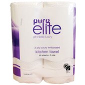 PURE KITCHEN TOWEL ELITE PAPER 60 SHEETS PER ROLL PKT2