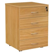 KNIGHT ERGOPLAN MOBILE 4 DRAWER LOCKABLE W466 X D460 X H630MM TAWA