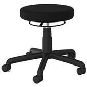 KNIGHT STOOL HEIGHT ADJUSTABLE 1LEVER CASTOR BASE PU LEATHER BLACK