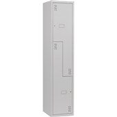 PRECISION CLASSIC STORAGE LOCKER 2 STEP W375 X D457 X H1800MM SILVER GREY