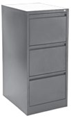 PROCEED VERTICAL FILING CABINET 3 DRAWER W470 X D620 X H1020MM GREY