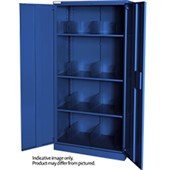 OPD STATIONERY CUPBOARD 3 SHELVES W900 X D500 X H1800MM DUSK BLUE