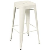 EDEN INDUSTRY BAR STOOL W430 X D430 X H760MM WHITE