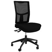 KNIGHT URBAN OFFICE CHAIR HIGHBACK 3LEVER ASSEMBLY REQ NYLON BASE MESH BLACK