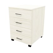 ZEALAND MOBILE 4 DRAWER W465 X D500 X H660MM COASTAL ELM