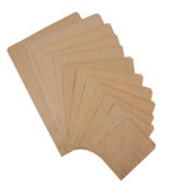 FLAT PAPER BAG NO12 W305 X H450MM BROWN PACK 500