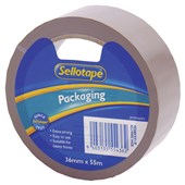 SELLOTAPE PACKAGING TAPE VINYL W36MM X L55M BROWN