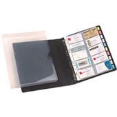 MARBIG BUSINESS CARD RING BINDER FILE 500 CAPACITY BLACK