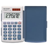 SHARP EL243S POCKET CALCULATOR HARD COVER 8 DIGIT