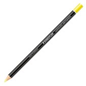 STAEDTLER LUMOCOLOR PERMANENT GLASOCHROM 10820 COLOURED PENCIL YELLOW