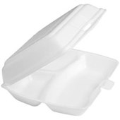 HARVEYS FOOD CONTAINER FOAM 3 COMPARTMENT SMALL PACK 100