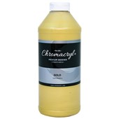 CHROMACRYL STUDENTS ACRYLIC PAINT 1L GOLD