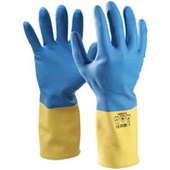 ESKO SAFETY GLOVES NEOPRENE ON LATEX BLUE ON YELLOW 2XL