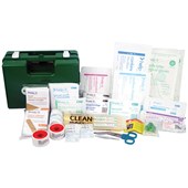 HELPIT FIRST AID KIT INDUSTRIAL AND COMMERCIAL IN PLASTIC BOX 125 PERSON