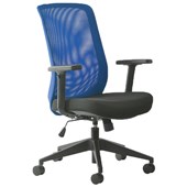 MONDO GENE MESH CHAIR WITH ARMS BLUE