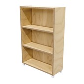 ZEALAND BOOKCASE 2 SHELVES W800 X D300 X H1200MM WITH 50MM FEET PREMIUM PLY