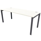 ZEALAND NOVAH DESK W1200 X D700 X H725MM BLACK BASE COASTAL ELM TOP