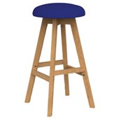 KNIGHT LUNA BUTTON BARSTOOL ROYALE BLUE