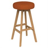 KNIGHT LUNA BUTTON BARSTOOL SUNSET ORANGE