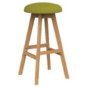 KNIGHT LUNA BUTTON BARSTOOL YELLOW