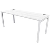 ZEALAND DESK NELSON W1500 X D600 X H725MM WHITE BASE NORDIC PINE TOP