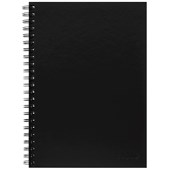 ICON SPIRAL NOTEBOOK A4 HARD COVER BLACK 200 PAGE