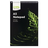 ICON SPIRAL NOTEPAD A5 SOFT COVER 300 PAGE