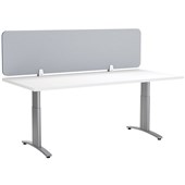 BOYD VISUALS ACOUSTIC DESK SCREEN L1200 X H400MM LIGHT GREY