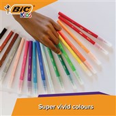 BIC KIDS CASCADE FELT TIP PEN MEDIUM ASSORTED PACK 100