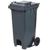 COMPASS WHEELIE RUBBISH BIN WITH PEDAL 120L