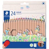 STAEDTLER NATURAL COLOURING PENCIL ASSORTED PACK 24