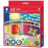 STAEDTLER LUNA TRI COLOURED PENCILS PACK 48