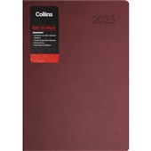 COLLINS DIARY RHAPSODY A51 MAROON DAY  TO PAGE ODD YEAR