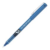 PILOT V5 HITECPOINT LIQUID INK ROLLERBALL PEN FINE 05MM BLUE