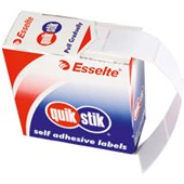 QUIKSTIK RECTANGULAR LABEL 24 X 40MM WHITE BOX 375