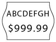 PRICEMARKER LABEL METO GPN2216WHA WHITE PERMANENT 22 X 16MM PKT4