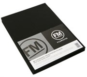 FM PRESENTATION FOLDER DOUBLE POCKET W220MM X H310MM MATTE BLACK PACK 10