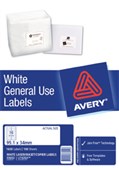 AVERY 938102 DL16 GENERAL USE LABEL 16 UP WHITE PACK 100