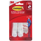 COMMAND ADHESIVE HOOKS SMALL PACK 2