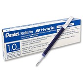 PENTEL KFR10 HYBRID GEL INK PEN REFILL 10MM BLUE